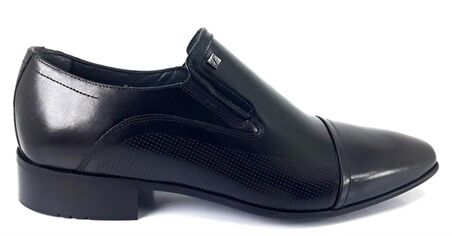 Fosco 3015 Hakiki Deri Erkek Klasik Ayakkabı-Siyah