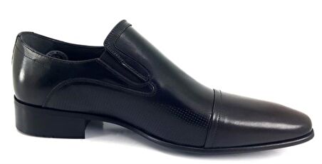 Fosco 3015 Hakiki Deri Erkek Klasik Ayakkabı-Siyah