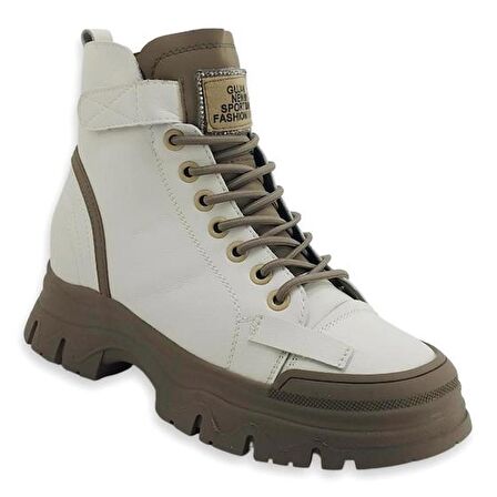 Guja 3310-1 İçi Kürklü  Kadın Spor Bot-Bej