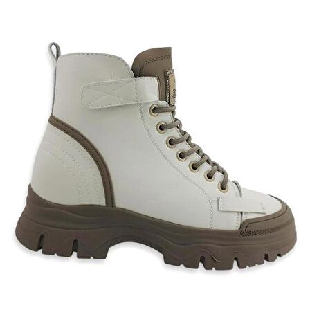 Guja 3310-1 İçi Kürklü  Kadın Spor Bot-Bej