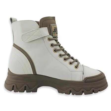 Guja 3310-1 İçi Kürklü  Kadın Spor Bot-Bej