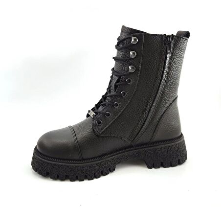 Hammer Jack GeıllısGünlükHakiki Deri Kadın Bot-Siyah