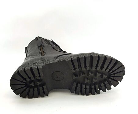 Hammer Jack GeıllısGünlükHakiki Deri Kadın Bot-Siyah