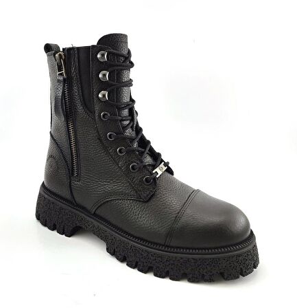 Hammer Jack GeıllısGünlükHakiki Deri Kadın Bot-Siyah