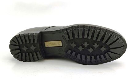 Fosco 7520 Hakiki Deri Günlük Erkek Ayakkabı-Siyah