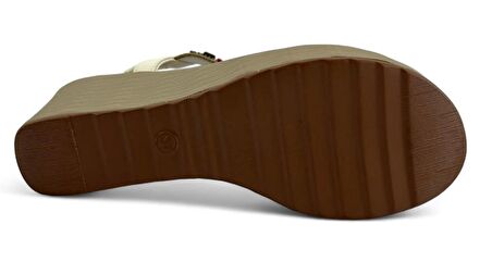 Guja 156,3 Günlük Taşlı Kadın Sandalet-Beyaz