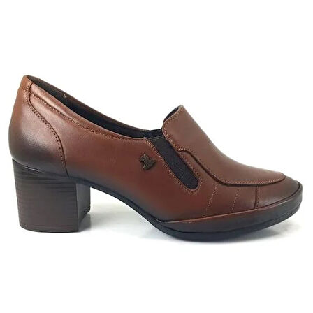 Venüs 1382 Günlük Hakiki Deri Kadın Ayakkabı-Taba