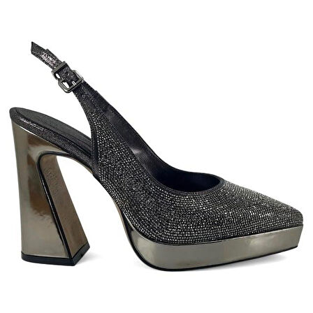 Beety 1280 Günlük Kadın Abiye Ayakkabı-Platin