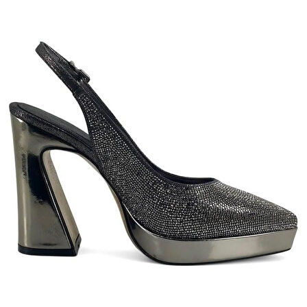 Beety 1280 Günlük Kadın Abiye Ayakkabı-Platin