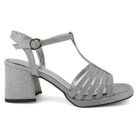 Beety 406 Günlük Kadın Abiye Ayakkabı-Gümüş