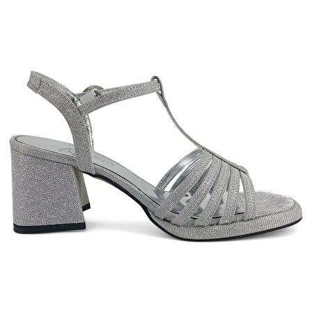 Beety 406 Günlük Kadın Abiye Ayakkabı-Gümüş