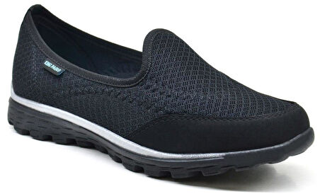 King Paolo 5889 Kadın Anatomik Günlük Ayakkabı-Siyah