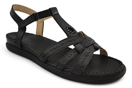 Forelli Lupın Günlük Anatomik Kadın Sandalet-Siyah