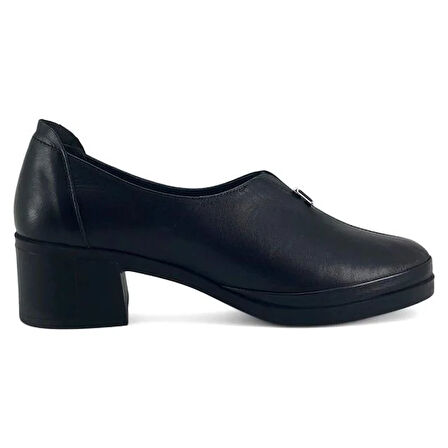 Beety 561 Günlük Hakiki Deri Kadın Ayakkabı-Siyah