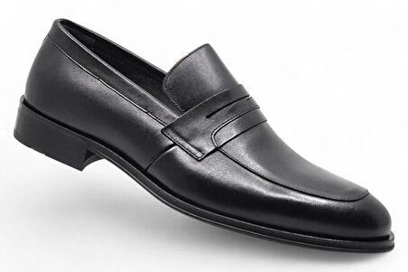 Fosco 3203 Hakiki Deri Erkek Klasik Ayakkabı-Siyah