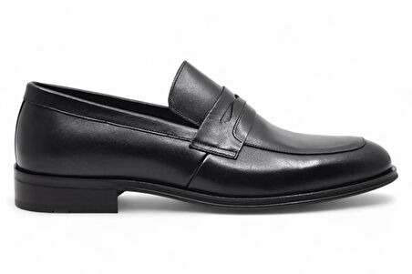 Fosco 3203 Hakiki Deri Erkek Klasik Ayakkabı-Siyah