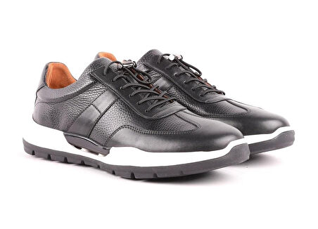 Libero 5223 Günlük Hakiki Deri  Erkek Ayakkabı-Siyah