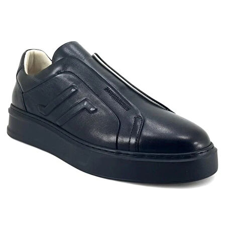 Libero 5552 Hakiki Deri Günlük  Erkek Ayakkabı-Siyah