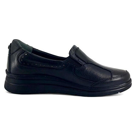 Forelli Faye Deri Anatomik Günlük Kadın Ayakkabı-Siyah