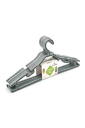 6'lı Kristal Desenli Askı Seti – Şık Gri, Beyaz Ve Kahve Renk , Dayanıklı Kıyafet Askıları