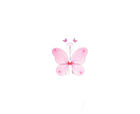 KELEBEK KANADI 3'LÜ SET AÇIK PEMBE