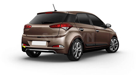 S-Dizayn Hyundai i20 Krom Arka Tampon Alt Çıtası 1 Prç. 2014-2018