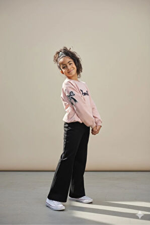 Kız Çocuk Uzun Kollu Şık Takım, Eşofman, Rahat, Modern Tarz