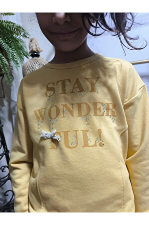 Kız Çocuk Alt Üst Takım Uzun Kollu Eşofman Rahat Şık Modern Tasarım