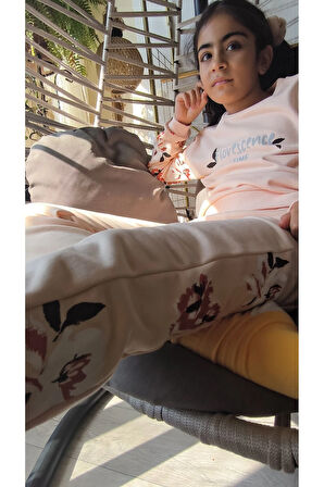 Kız Çocuk Alt Üst Takım Uzun Kollu Eşofman Rahat Şık Modern Tasarım