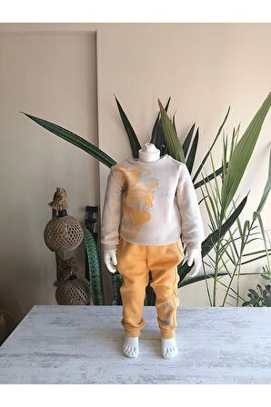 Kız Çocuk Alt Üst Takım Uzun Kollu Eşofman Rahat Şık Modern Tasarım