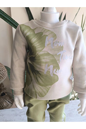 Kız Çocuk Alt Üst Takım Uzun Kollu Eşofman Rahat Şık Modern Tasarım