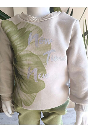 Kız Çocuk Alt Üst Takım Uzun Kollu Eşofman Rahat Şık Modern Tasarım