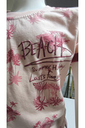 Çocuk Unisex Kız Erkek Şortlu (Kapri) Takım Kreş %100 Pamuk Rahat Tarz Tasarım Premium