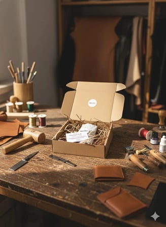 El Yapımı Deri Tablet Organizer Kılıfı – 8.5 İnç Tablet Uyumlu