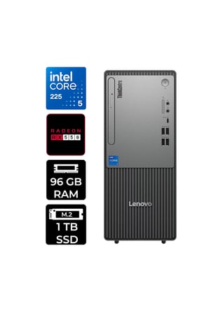 ThinkCentre Neo 50T G6 Ultra 5 225 96GB 1TB SSD RX550/4GB W11H Masaüstü Bilgisayar & PER4 USB Bellek