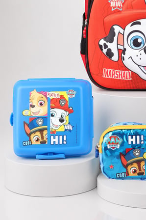 x Dekomus Lisanslı Paw Patrol Marshall 35 Cm Küçük Boy Anaokul Çantası,Kalem Çantası,Beslenme Kabı,Matara Seti