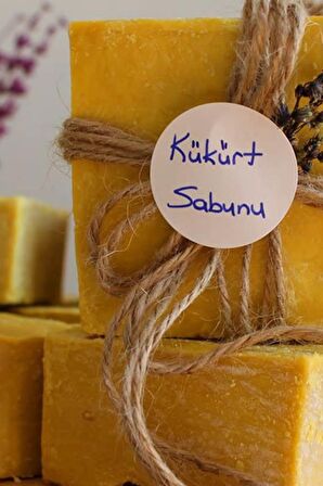 Kükürt Sabunu Hatay El Yapımı %100 Organik Doğal Sabun 1 Kalıp 130 Gram