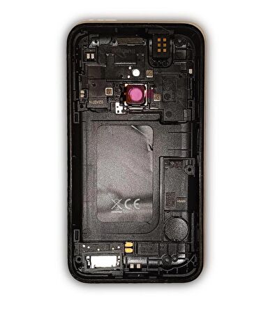 Nokia 620 Arka Kapak Nokia Lumia 620 uyumlu Siyah Arka Kapak On OFF ve Ses Tuşu Plastiği + Buzzer + Anten