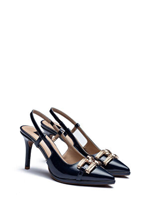 6210 Kadın Sivri Burun Önü Kapalı Platform Ayakkabı