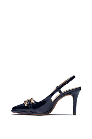 6210 Kadın Sivri Burun Önü Kapalı Platform Ayakkabı