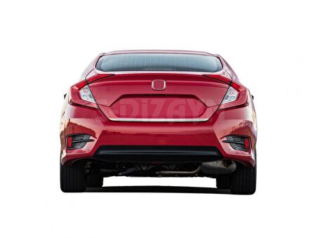 S-Dizayn Honda Civic Krom Bagaj Alt Çıta 2016-2021