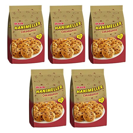 Ülker Hanımeller Çokodamla Kakaolu Damla Bisküvi 150 Gr X 5 Adet