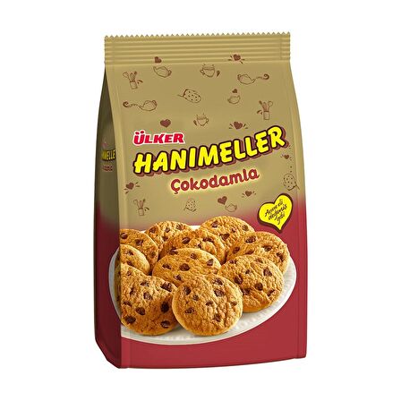 Ülker Hanımeller Çokodamla Kakaolu Damla Bisküvi 150 Gr X 5 Adet