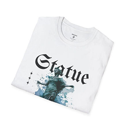 Sanatsal Heykel Grafik Tişört: Unisex Yumuşak Pamuk