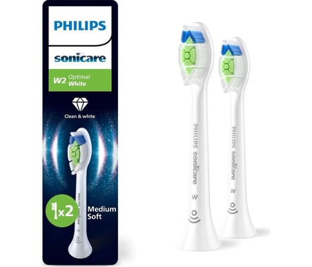  Philips Sonicare Optimal White Yedek Diş Fırçası Başlığı, 7 Kat Daha Fazla Plak Temizliği, Orta Yum