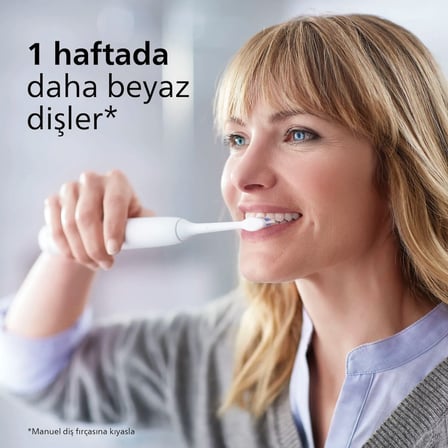  Philips Sonicare Optimal White Yedek Diş Fırçası Başlığı, 7 Kat Daha Fazla Plak Temizliği, Orta Yum
