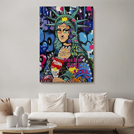 Mona Lisa Grafitti Pop Art Duvar Tablosu -6216