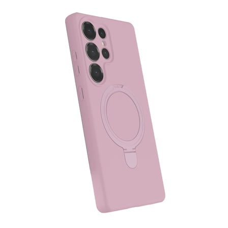 Samsung Galaxy S23 Ultra Regal Magsafe Standlı Kapak - Açık Pembe
