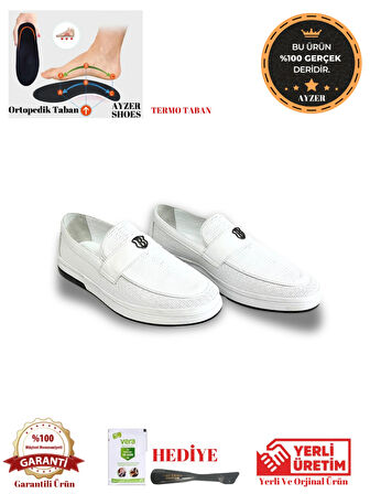 AYZER %100 HAKİKİ DERİ TERMO TABAN AYAKKABI