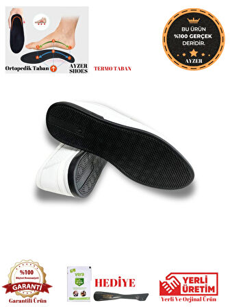 AYZER %100 HAKİKİ DERİ TERMO TABAN AYAKKABI